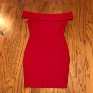 Worn once. Red dress!